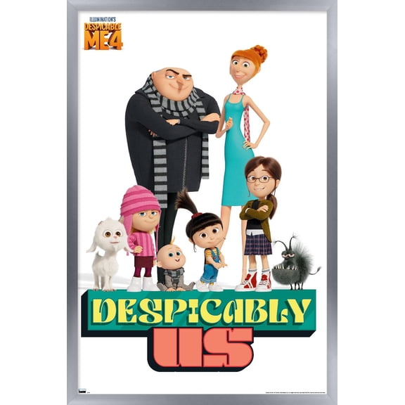 Illumination Despicable Me 4 - Despicably Us Wall Poster, 22.375" x 34" Framed