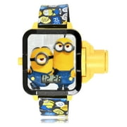 Illumination Despicable Me Minions Unisex Child Multicolor Case and Band LCD Projector Watch, DMF4059WM