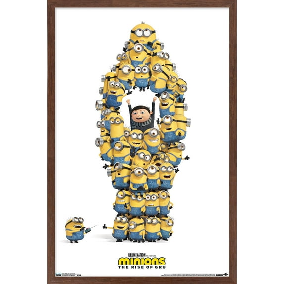Illumination Minions: Rise Of Gru - Rocket Wall Poster, 14.725" x 22.375" Framed
