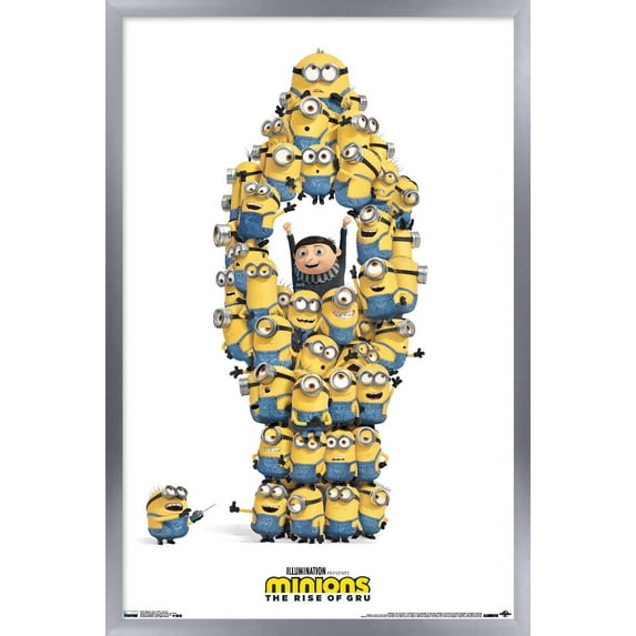 Illumination Minions: Rise Of Gru - Rocket Wall Poster, 22.375" x 34" Framed