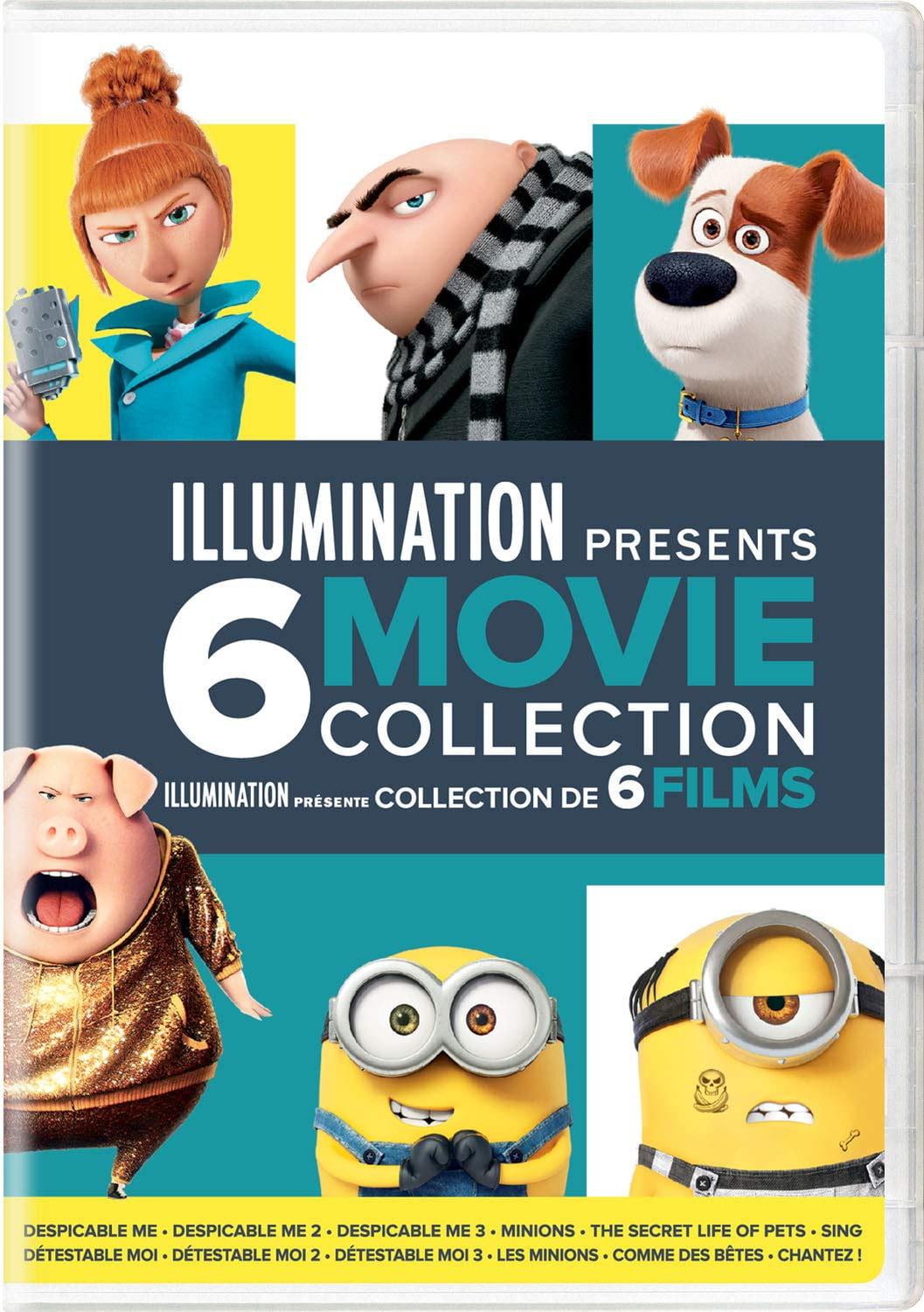 Illumination Presents: 6-Movie Collection Despicable Me / Despicable Me 2 / Despicable Me (DVD)