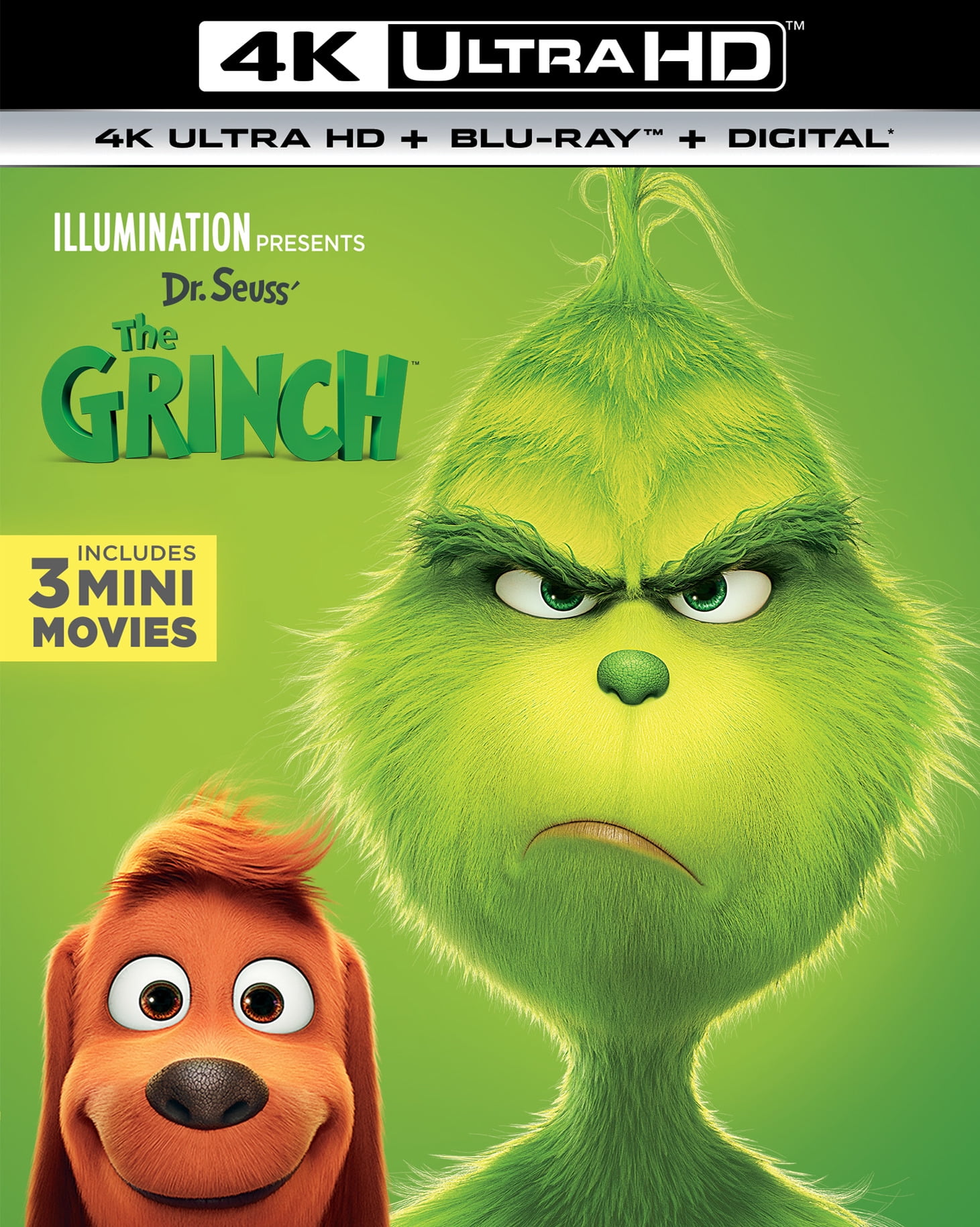 Walmart savings: Universal Studios' Dr. Seuss' The Grinch (4K Ultra HD + Blu-ray + Digital Copy) - Kids & Family Movie