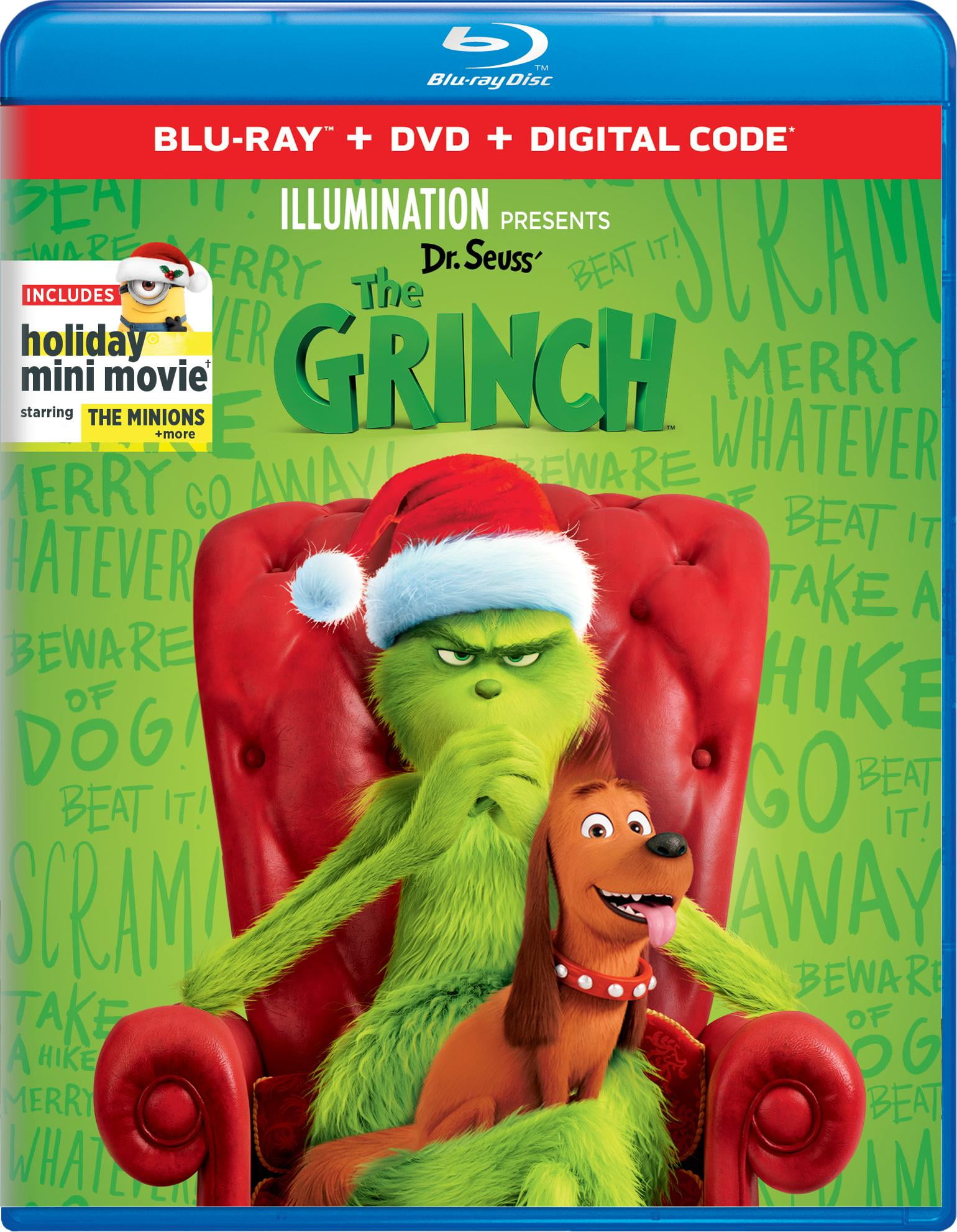 UNIVERSAL STUDIOS Illumination Presents: Dr. Seuss' The Grinch (DVD + Digital) [Blu-ray]