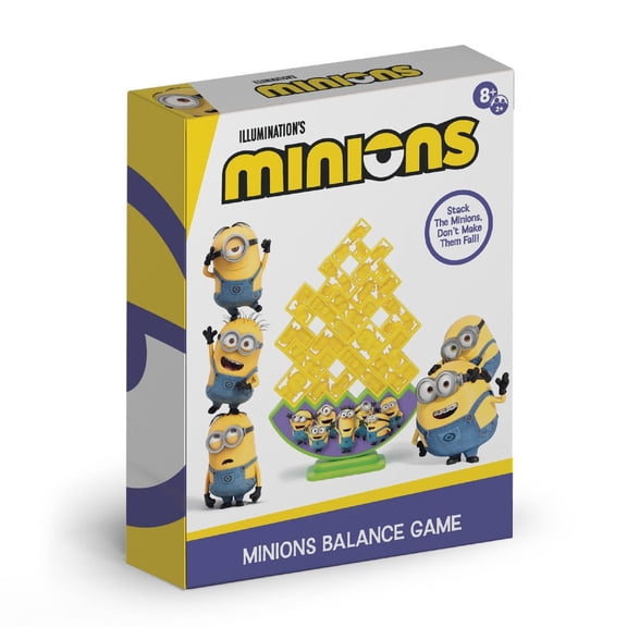 Illuminations Minions Balance Game for Kids Ages 8+ | Fun Family Stacking Board Game with 24 Pieces