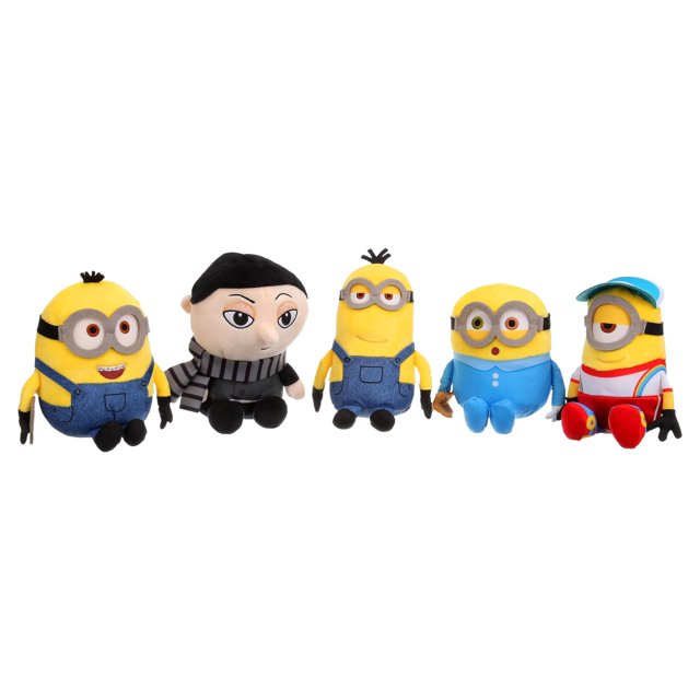 Illumination's Minions and Gru Small Plush 5-piece Collector Set, Kids ...