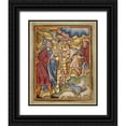 thumbnail image 1 of Illuminator, Unknown 12th Century English 15x18 Black Ornate Wood Framed with Double Matting Museum Art Print Titled - The Angel Appearing to Joachim, 1 of 4