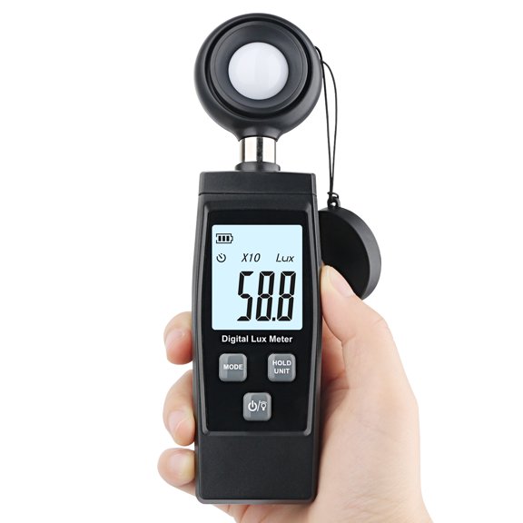 Illuminometer,200 000 Lux With Max/min Data To 200 Led 000 Lux With Intensity To Meter Intensity Meter Handheld Lux To 200 000 Lux With Max/min Hxber Buzhi Mewmewcat Twirltide Black