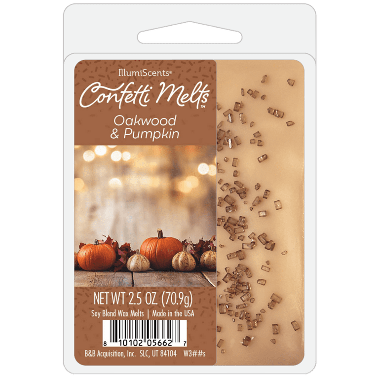 Illumiscents Confetti 2.5 oz Wax Melts Oakwood & Pumpkin - Walmart.com