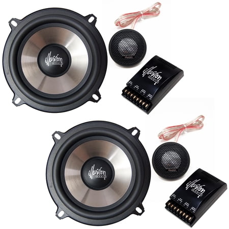 Illusion Audio E5 5.25" Electra Series 2-way Component Speaker Kit - Pair