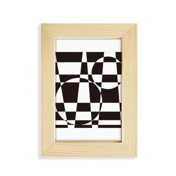 Illusion Line Loop Repeat Stitching Desktop Display Photo Frame Picture Art Painting 5x7 inch