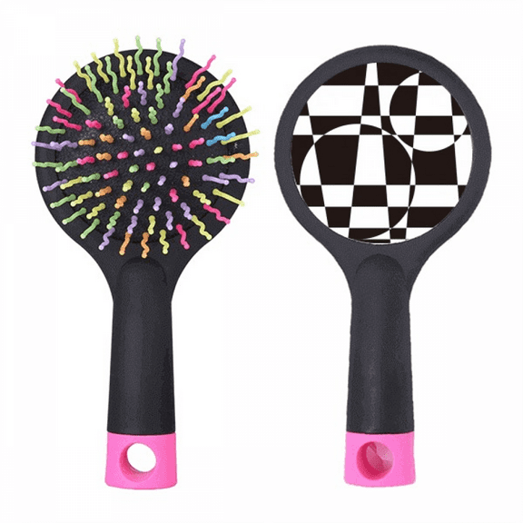 Illusion Line Loop Repeat Stitching Salon Detangling Hair Brush Cushion Base