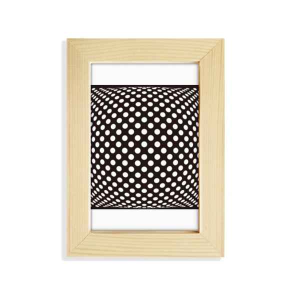 Illusion Line Repeat Spot Desktop Display Photo Frame Picture Art Painting 5x7 inch