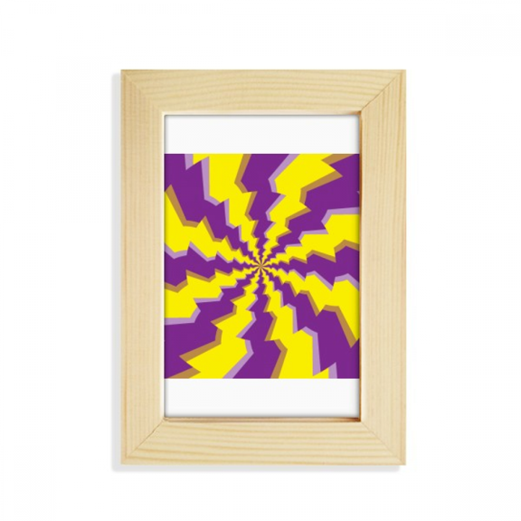 Illusion Lines Loop Repeat Psychedelic Desktop Display Photo Frame Picture Art Painting 5x7 inch