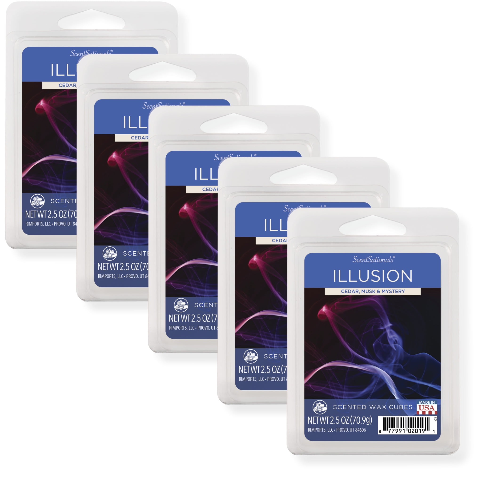 Illusion Scented Wax Melts, ScentSationals, 2.5 Oz (5-Pack)