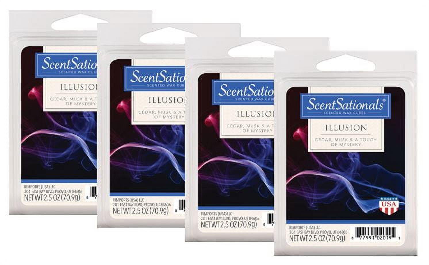 Illusion Scented Wax Melts, ScentSationals, 2.5 oz (4-Pack)