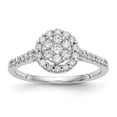 thumbnail image 1 of Illusion Set Halo Diamond Engagement Ring 1.9 Ct Diamond 14K White Gold Over, 1 of 2
