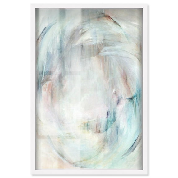 Illusion of Lines Shadowbox Print Patel Art Prints by Art Remedy, White Frame, 24 x 36