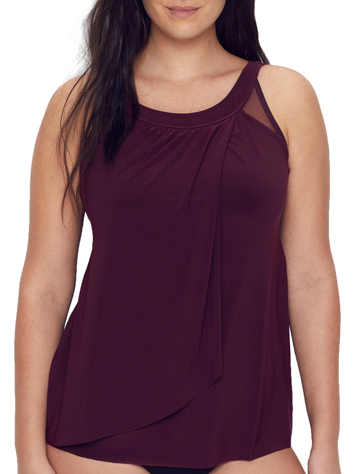 Miraclesuit Women's Byzantium Myrra Underwire Tankini Top - Slimming Swimsuit With Miratex Fabric