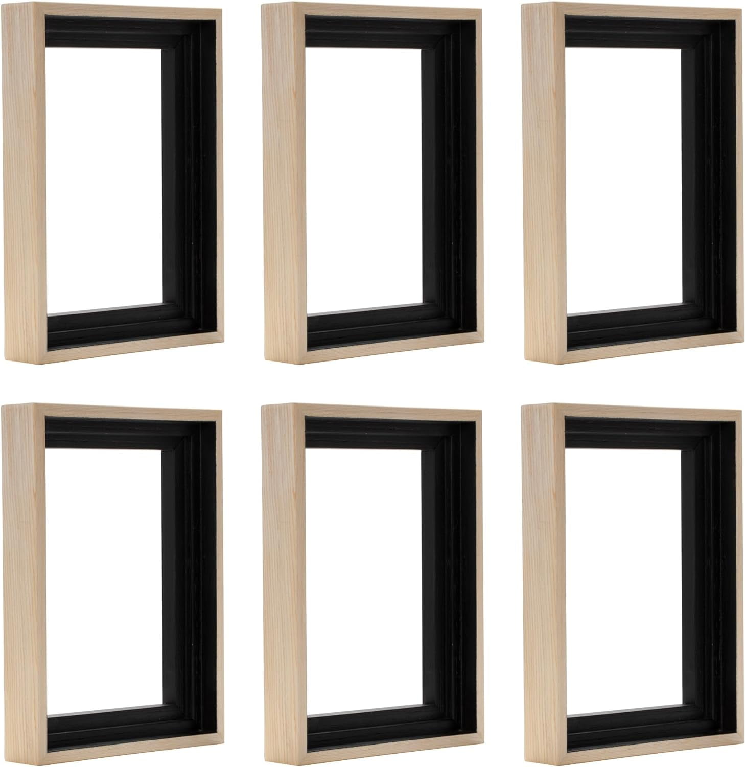 Illusions Floater Canvas Frame, 6x6, Natural, 3/4 in - Pack of 6, Ideal ...