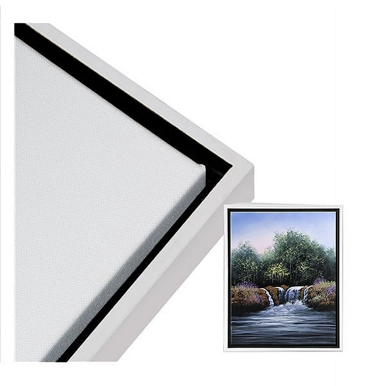 Illusions Floater Frame 16x20 White for 3/4 Canvas - 6 Pack 