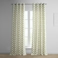 thumbnail image 1 of Illusions Silver Grey Grommet Printed Cotton Curtain (1 Panel), Illusions Silver Grey, 50W X 108L, 1 of 6