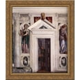 thumbnail image 1 of Illusory Door 24x20 Gold Ornate Wood Framed Canvas Art by Paolo Veronese, 1 of 2