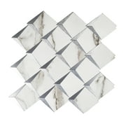 Illusso Halcyon 10.25 in. x 10.5 in. x 0.125 in. Aluminum Composite Panel Peel & Stick Wall Tile