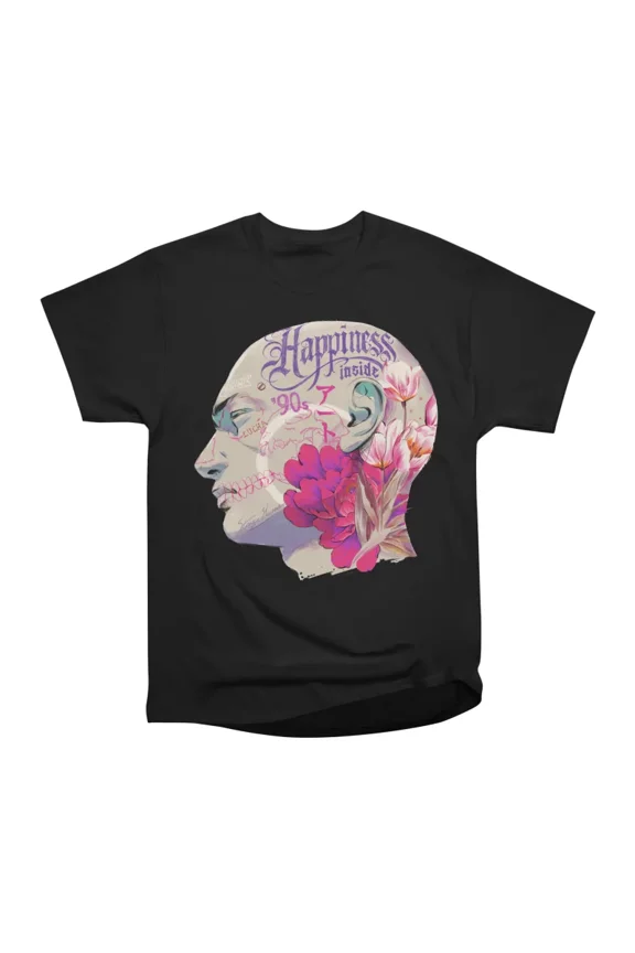 Illustrated Head T-Shirt Tee Gift For Him Merch For Her Apparel For Friend