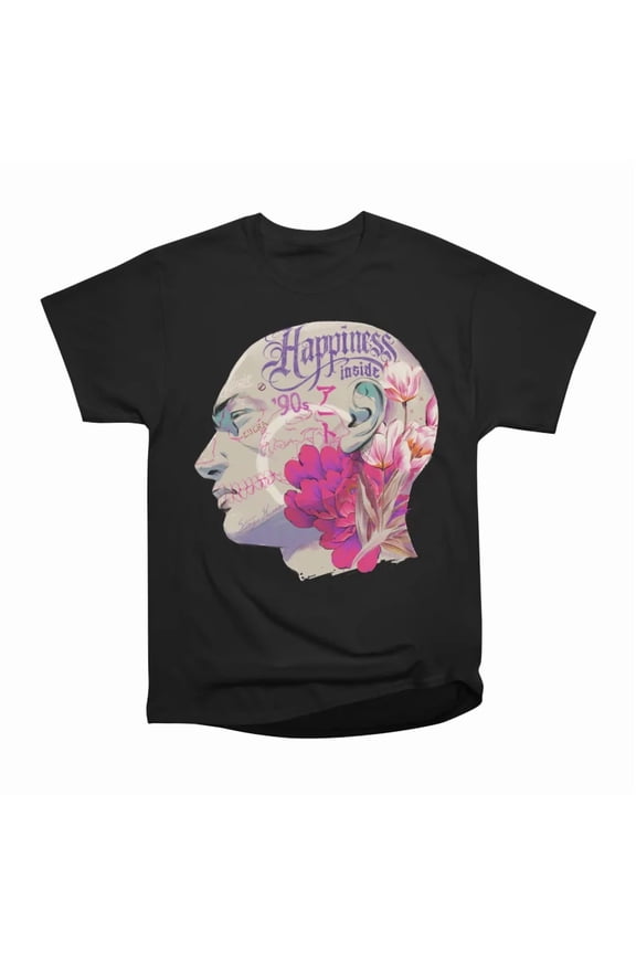 Illustrated Head T-Shirt Tee Gift For Him Merch For Her Apparel For Friend