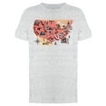 thumbnail image 1 of Illustrated Map Of Usa T-Shirt Men -Image by Shutterstock, Male Medium, 1 of 2