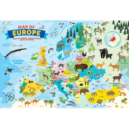 Illustrated Map of Europe
