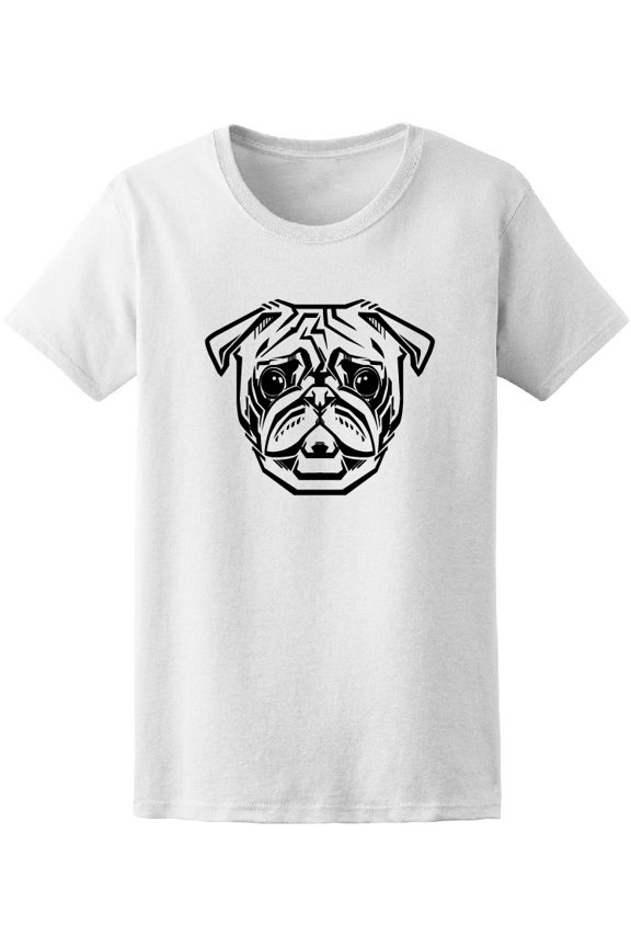 Illustrated Portrait Of Pug T-Shirt Men -Image by Shutterstock, Male 3X-Large
