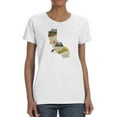 thumbnail image 1 of Illustrated State California T-Shirt Women -Jacob Green Designs, Female 3X-Large, 1 of 4