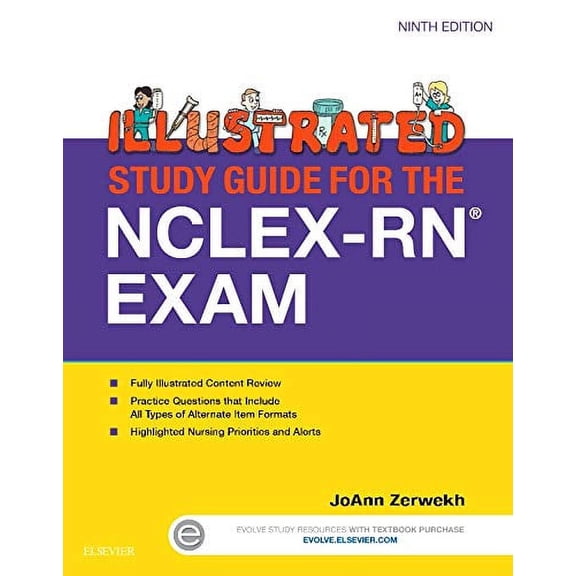 Pre-Owned Illustrated Study Guide for the Nclex-Rn? Exam (Paperback) 0323280102 9780323280105