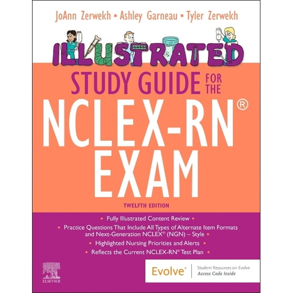 Illustrated Study Guide for the Nclex-Rn(r) Exam, (Paperback)