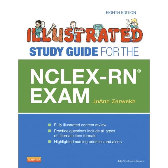 Pre-Owned NCLEX-RN Exam (Illustrated Study Guide for the NCLEX-RN Exam) (Paperback) 0323082327 9780323082327