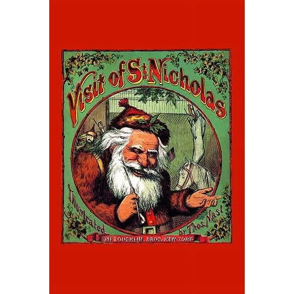 Illustrated children's book of the story of Santa Claus. Poster Print by Thomas Nast (24 x 36)