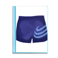 thumbnail image 1 of Illustration Blue Stripe Short Pattern Book Sheet Protectors Portfolio Binder Folder, 1 of 3