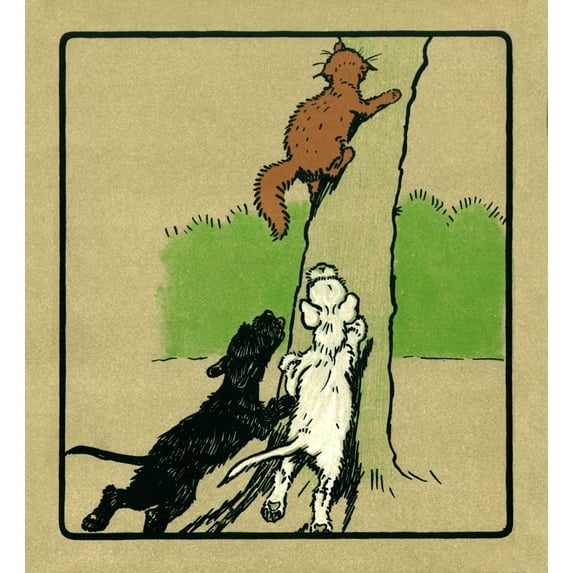Illustration By Cecil Aldin, Rough And Tumble Poster Print By Mary Evans Picture Library (24 X 36)