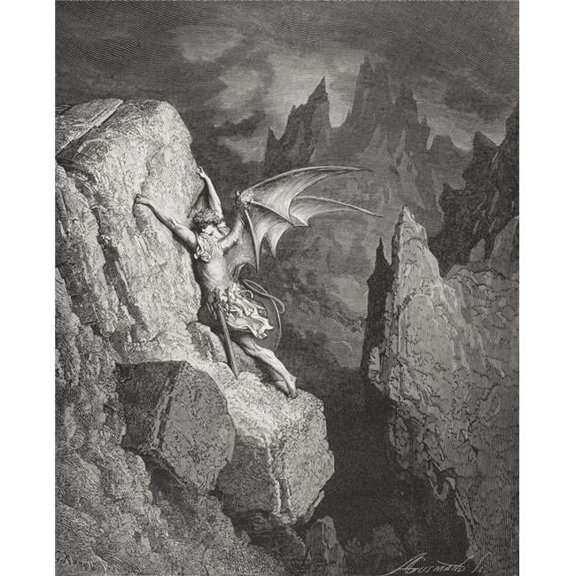 Illustration By Gustave Dore 1832-1883 French Artist And Illustrator For Paradise Lost By John Milton Book Ii Lines 949