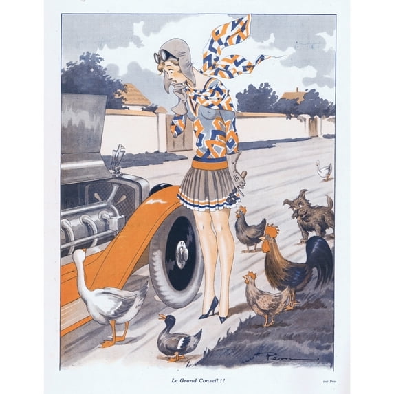 Illustration From Paris Plaisirs Number 85 July 1929 Poster Print By Mary Evans Jazz Age Club Collection