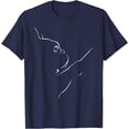 thumbnail image 1 of Illustration Line Art Bulldog Lovers Softstyle Unisex T-Shirt,Navy Color,Size 2T, 1 of 5