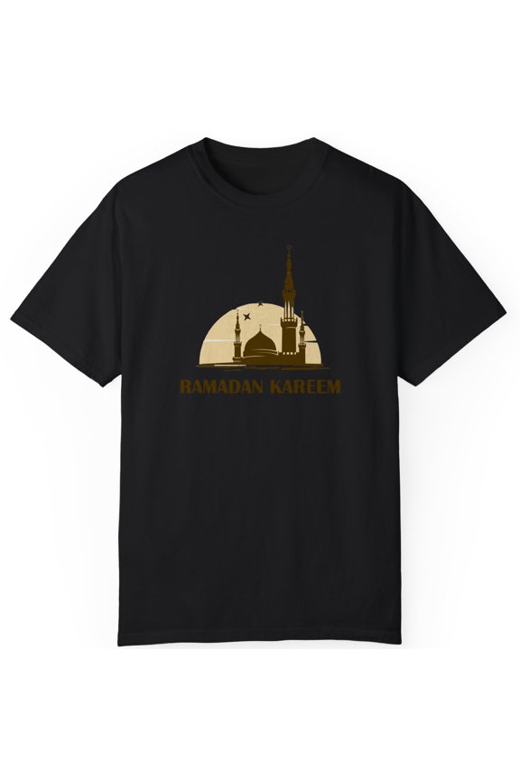 Illustration Mosque Islamic Muharram Celebration Retro Gift Unisex T-Shirt S-5XL