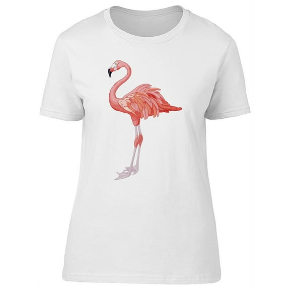 Illustration Of A Big Flamingo T-Shirt Women -Image by Shutterstock, Female Medium