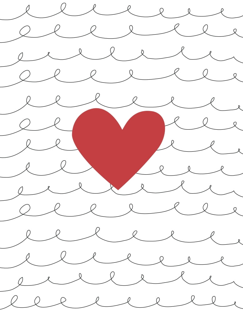 Illustration Of A Heart Canvas Art - Daniel Sicolo Design Pics (26 x 34)