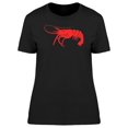 thumbnail image 1 of Illustration Of A Red Shrimp T-Shirt Women -Image by Shutterstock, Female x-Large, 1 of 2
