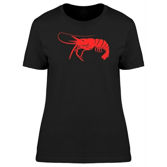 Illustration Of A Red Shrimp T-Shirt Women -Image by Shutterstock, Female x-Large