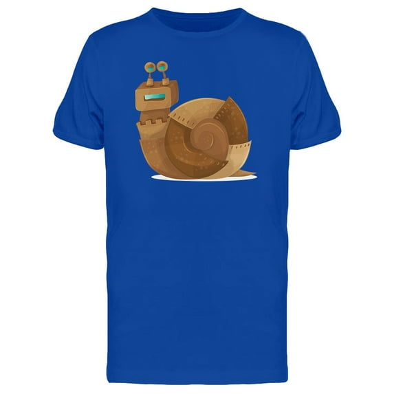 Illustration Of A Robot Snail T-Shirt Men -Image by Shutterstock, Male 3X-Large