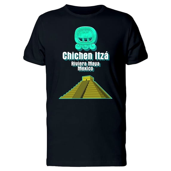 Illustration Of Chichen Itza Tee Men's -Image by Shutterstock