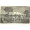 thumbnail image 1 of Illustration Of Lewis And Clark'S Expedition From 1803-6. Soldiers Burning An Indian Encampment. History, 1 of 2